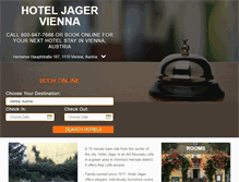 Tablet Screenshot of hoteljagervienna.com